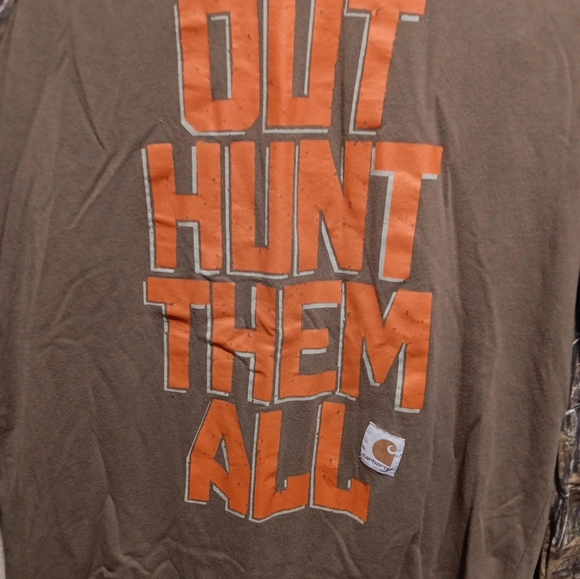 Carhartt Brown and Camouflage big boy size XL 18/20 Shirt - Picture 4 of 4